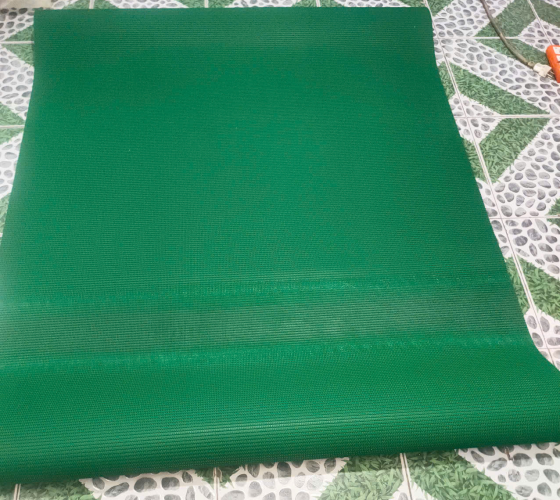 Dây băng tải pvc xanh 5mm nhám gai Kim Ngân Thịnh