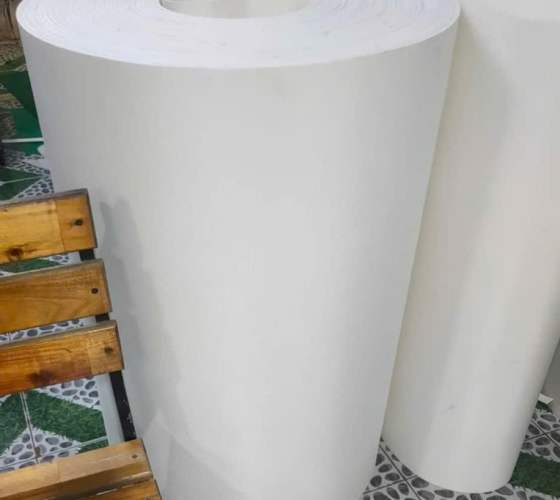 Dây băng tải pvc trắng 5mm 2 mặt bố