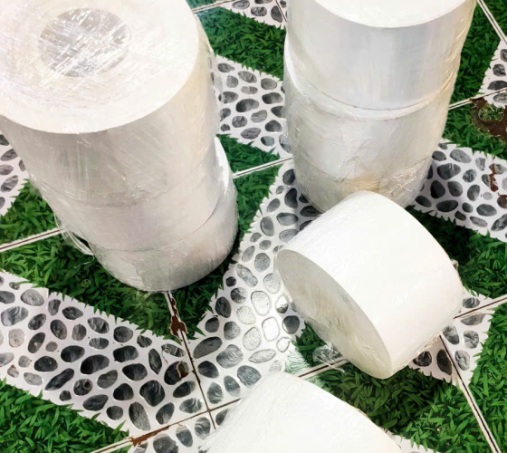 Dây băng tải PVC 2 mặt bố trắng dày 2mm