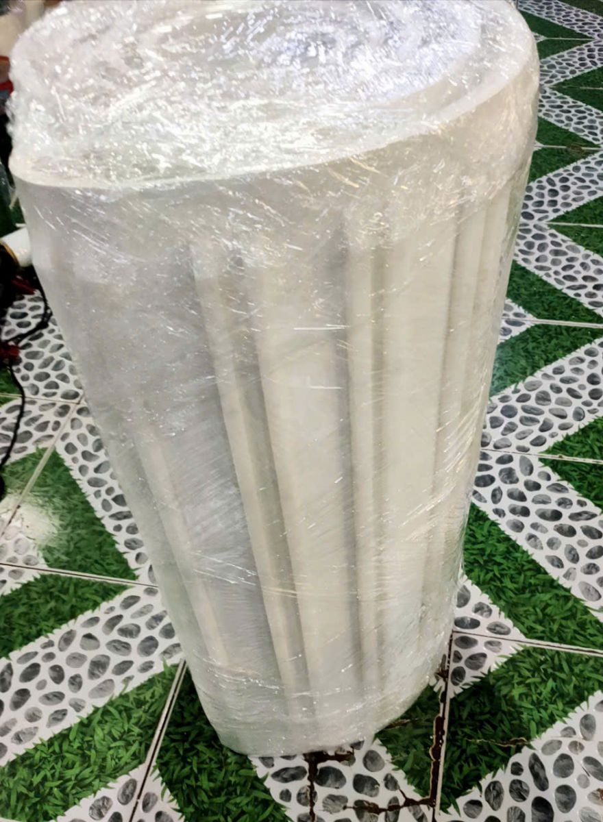 dây băng tải pvc trắng 3mm lắp gờ nhựa Kim Ngân Thịnh