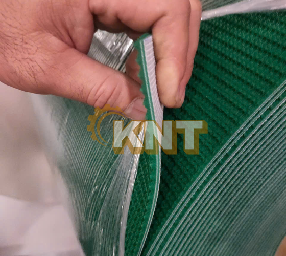 Dây băng tải PVC xanh 5mm gai.