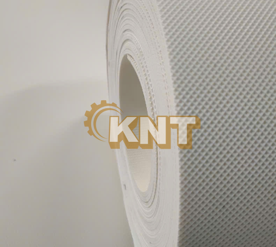 Dây băng tải pvc trắng caro bố dày 3mm Kim Ngân Thịnh